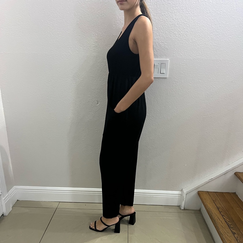 Mikey & Joey Black Jumpsuit With Packets Size Med… - image 2